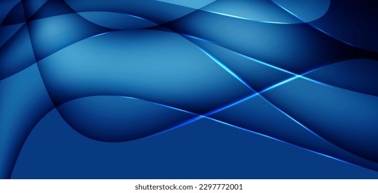 Resumen de fondo azul, textura de onda o velo.