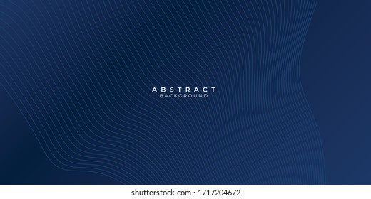 Abstract blue background with wave water circle spiral light texture. Vector illustration for presentation design with modern futuristic corporate and technology concept