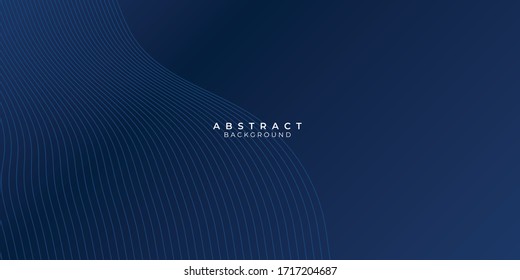 Abstract blue background with wave water circle spiral light texture. Vector illustration for presentation design with modern futuristic corporate and technology concept