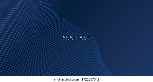 Abstract blue background with wave water circle spiral light texture. Vector illustration for presentation design with modern futuristic corporate and technology concep