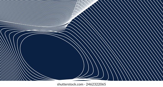 Abstract blue background with wave water circle spiral light texture. Vector illustration for presentation design with modern futuristic corporate and vector