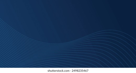 Abstract blue background with wave water circle spiral light texture. Vector illustration for presentation design with modern futuristic corporate and technology concep