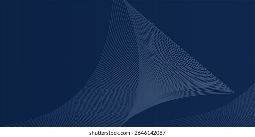 Fundo azul abstrato com onda círculo de água espiral de textura leve. Ilustração vetorial para design de apresentação com conceito moderno de tecnologia e corporação futurista