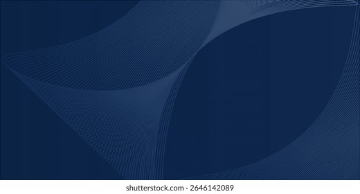 Fundo azul abstrato com onda círculo de água espiral de textura leve. Ilustração vetorial para design de apresentação com conceito moderno de tecnologia e corporação futurista