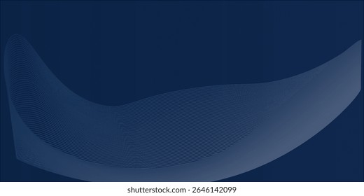 Abstract blue background with wave water circle spiral light texture. Vector illustration for presentation design with modern futuristic corporate and technology concep