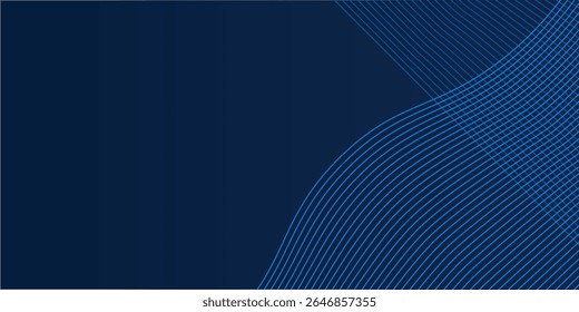 Fundo azul abstrato com onda círculo de água espiral de textura leve. Ilustração vetorial para design de apresentação com conceito moderno de tecnologia e corporação futurista