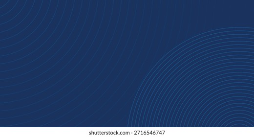 Abstract blue background with wave water circle spiral light texture. Vector illustration for presentation design with modern futuristic corporate and technology concept