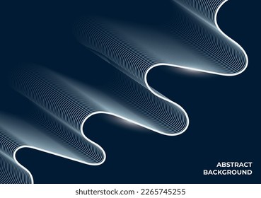 abstract blue background with waves