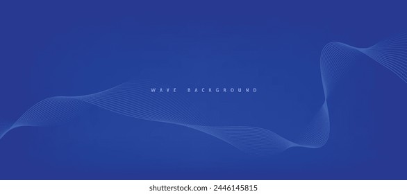 Abstrakter blauer Hintergrund mit Wellen
