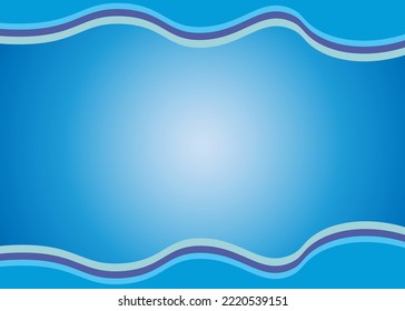 fondo azul abstracto con ondas por encima y por debajo