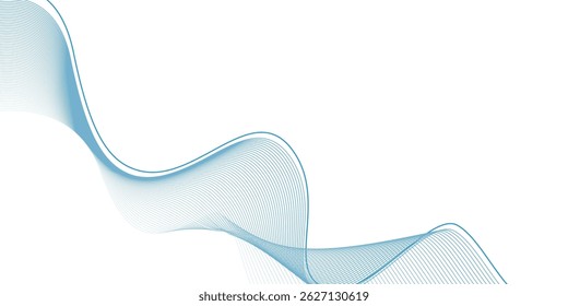 Fundo azul abstrato com ondas. EPS 01