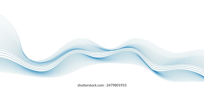 Fondo azul Abstractas con ondas. EPS10