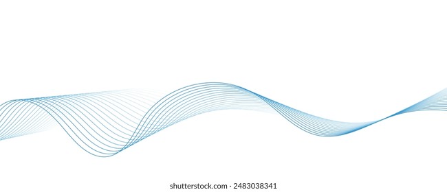 Abstract blue background with waves. EPS10