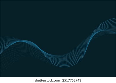 Abstract blue background with waves. EPS10