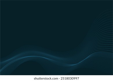 Abstract blue background with waves. EPS10