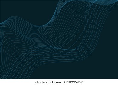 Abstract blue background with waves. EPS10