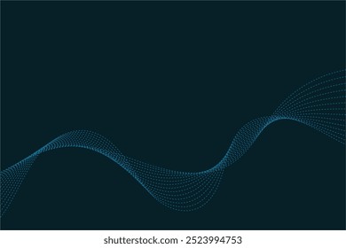 Abstract blue background with waves. EPS10