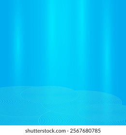 Abstract blue background with waves and lines. Vector illustration for your design