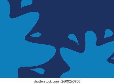 abstract blue background with waves and spots, vector illustration graphic design