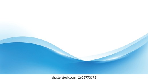 Abstract blue background Waves. Vector illustration