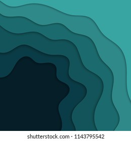 Abstract blue background with waves. Abstract wavy background. 