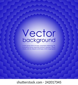 Abstract blue background with wavy circles