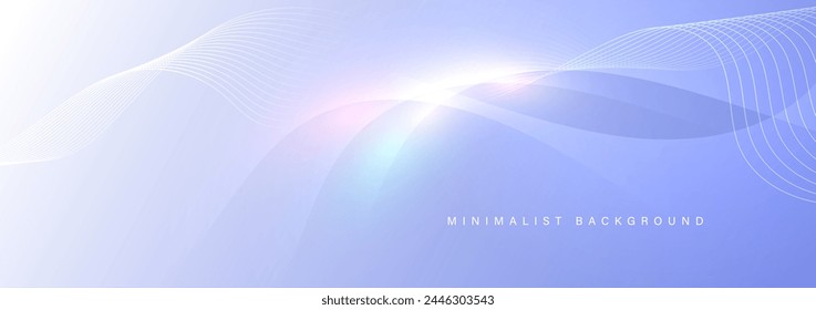 Abstract blue background with wavy and curvy lines.