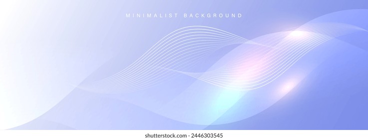 Abstract blue background with wavy and curvy lines.