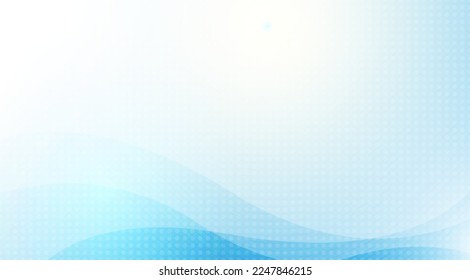 Abstract blue background, with wavy design and hexagon texture. Vector illustration of EPS 10