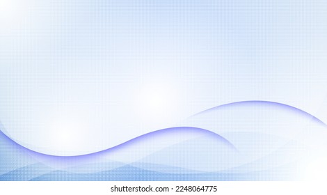Abstract blue background, with wavy design and circle texture. Vector illustration of EPS 10