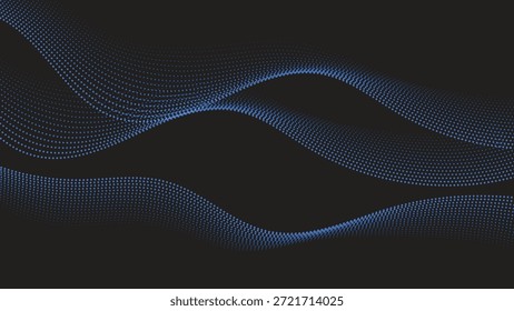 plano de fundo azul abstrato com pontos gráficos ondulados
