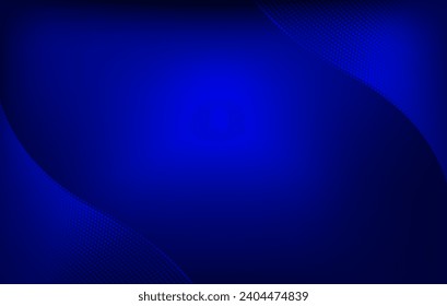 fondo azul abstracto con líneas onduladas diseño vectorial, diseño de efecto gradiente de color azul y negro oscuro 