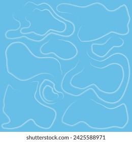 abstract blue background with wavy lines. Vector illustration for your design