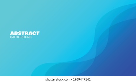 Abstract Blue Background Wavy Shape Stock Vector (Royalty Free ...