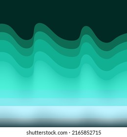  Abstract blue background wavy vector.