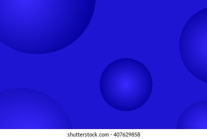 abstract blue background with white circles, vector