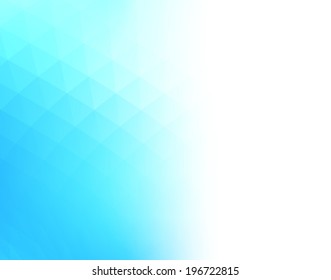 Abstract blue background with white copyspace area