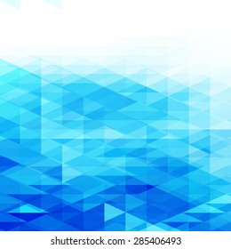 Abstract blue background with white copyspace area