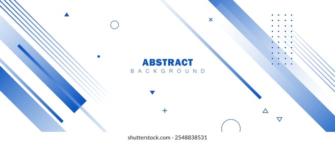 Abstract blue background with white elements and square shapes. Modern blue-grey design, ideal for presentations, banners, and professional projects with a sleek, minimalist aesthetic.