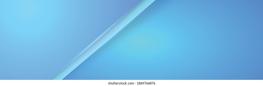 Abstract blue background with white line - Vector illustration