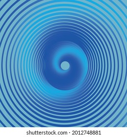 Abstract blue background with white lines - Vector illustration