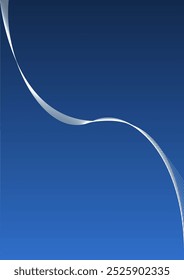 Abstrakter blauer Hintergrund mit weißen Linien, die eine rauchige Figur erzeugen