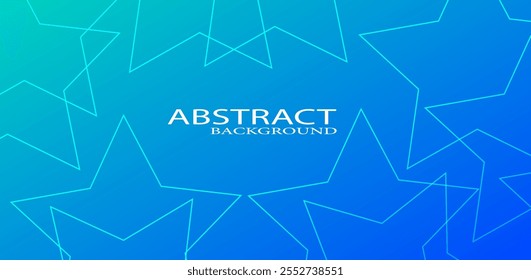 Abstract blue background with white star design , vector illustration.