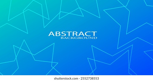 Fondo azul Abstractas con diseño de estrella blanca, Ilustración vectorial.