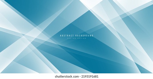 Resumen de fondo azul con forma de triángulo blanco. La textura de forma transparente moderna. Patrón geométrico de gradiente suave. Traje para banner, folleto, sitio web, portada, volante. Ilustración del vector