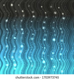 abstrakter blauer Hintergrund für Ihr Design mit Wellenlinien. Lichteffekt