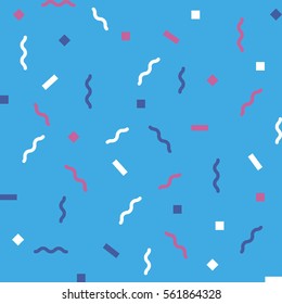 Abstract blue background with zigzags. Vector seamless pattern with geometric figures. Hipster fill. Color image. Holiday composition. Multipurpose backdrop. Stocking up for the holidays,general plan