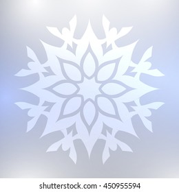 Abstract blue background.Abstract flower.Ornament Pattern.Decorative element.