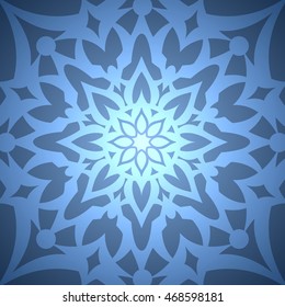Abstract blue background.Abstract flower.Ornament Pattern.Decorative element.