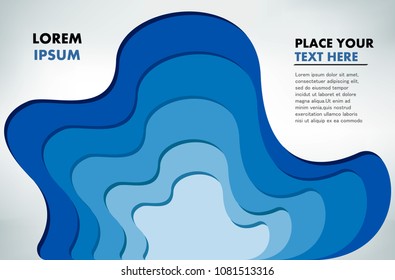 Abstract blue background.Modern poster design.Vector illustration.